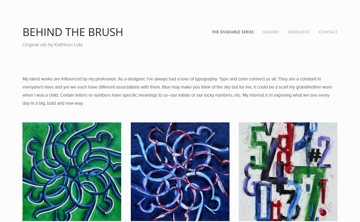 behind the brush