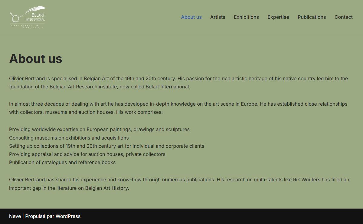 Belart International – Knowledge, Expertise & Catalogues Raisonnés