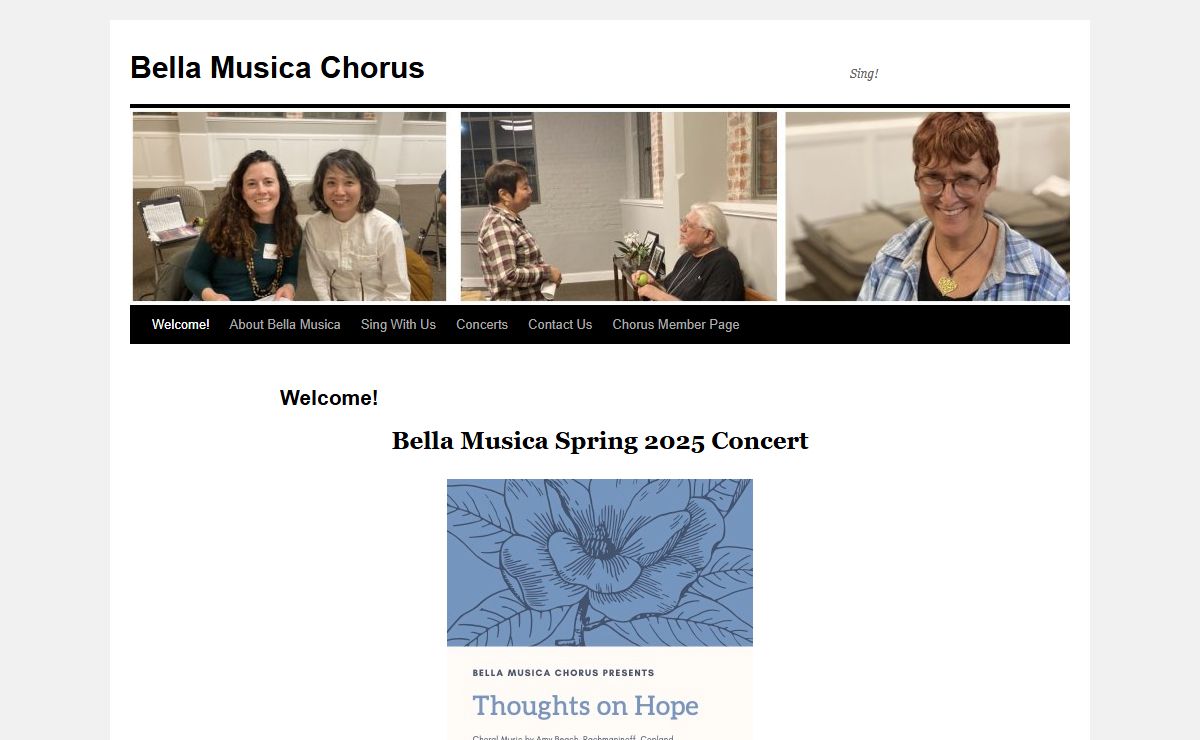 Bella Musica Chorus | Sing!