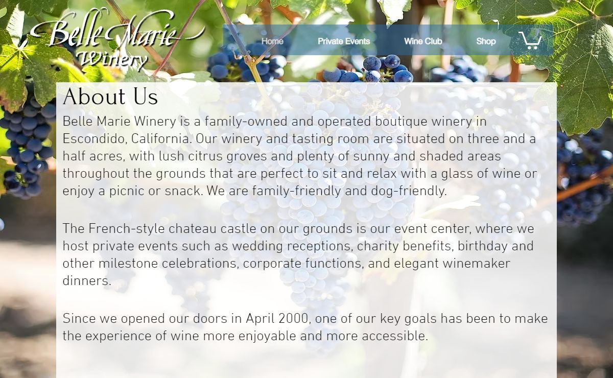 Home | bellemariewinery