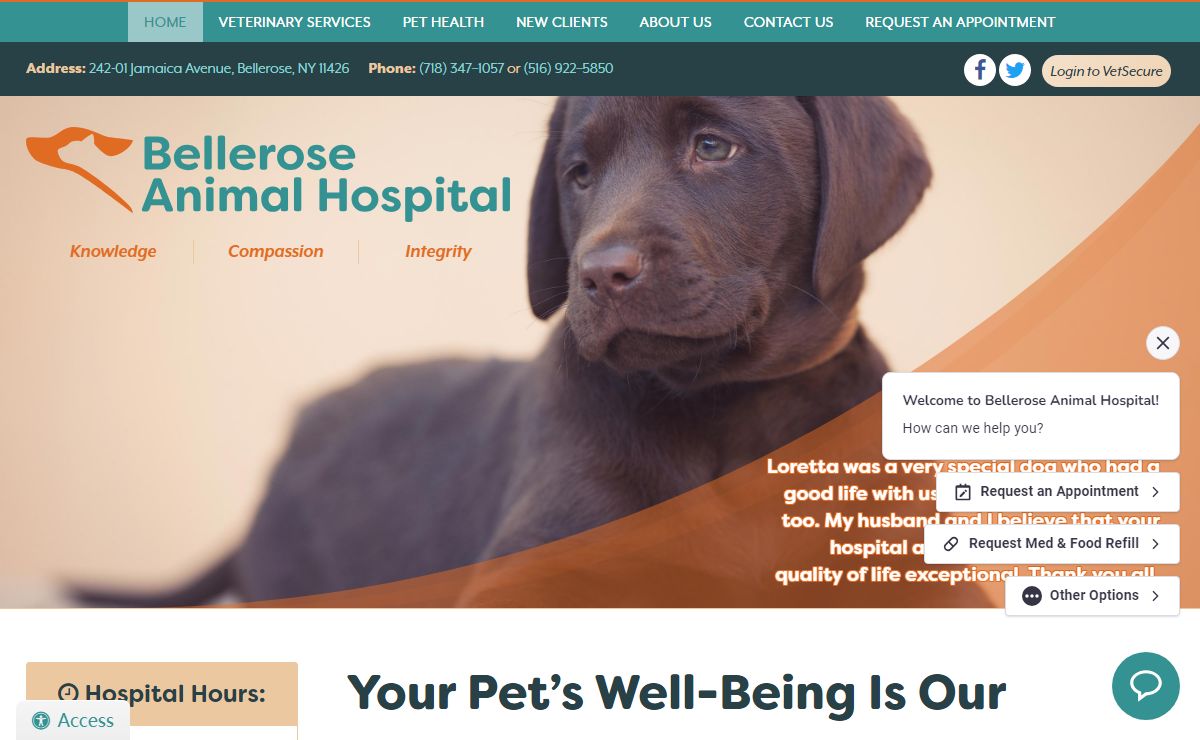 Floral Park NY Area Veterinarian in West Long Island | Bellerose Animal Hospital, Floral Park, West Long Island NY