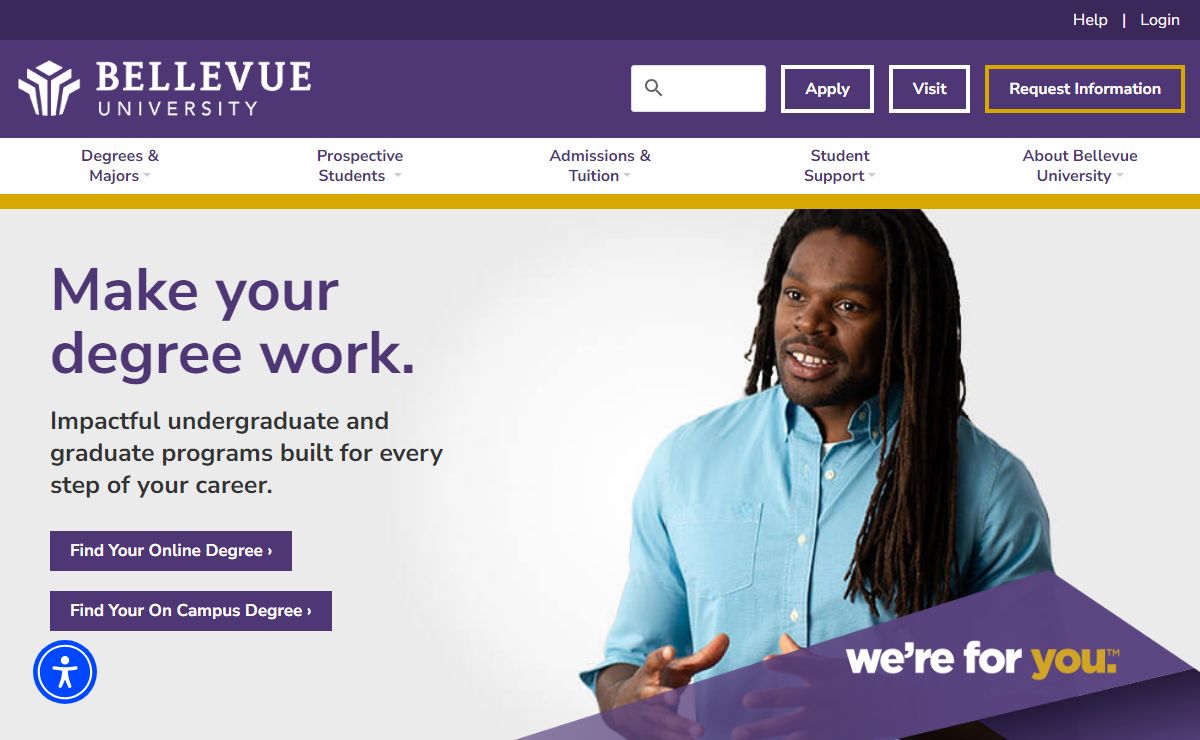 Unlock Your Potential with Bellevue University: Accredited, Flexible Online Degrees | Bellevue University