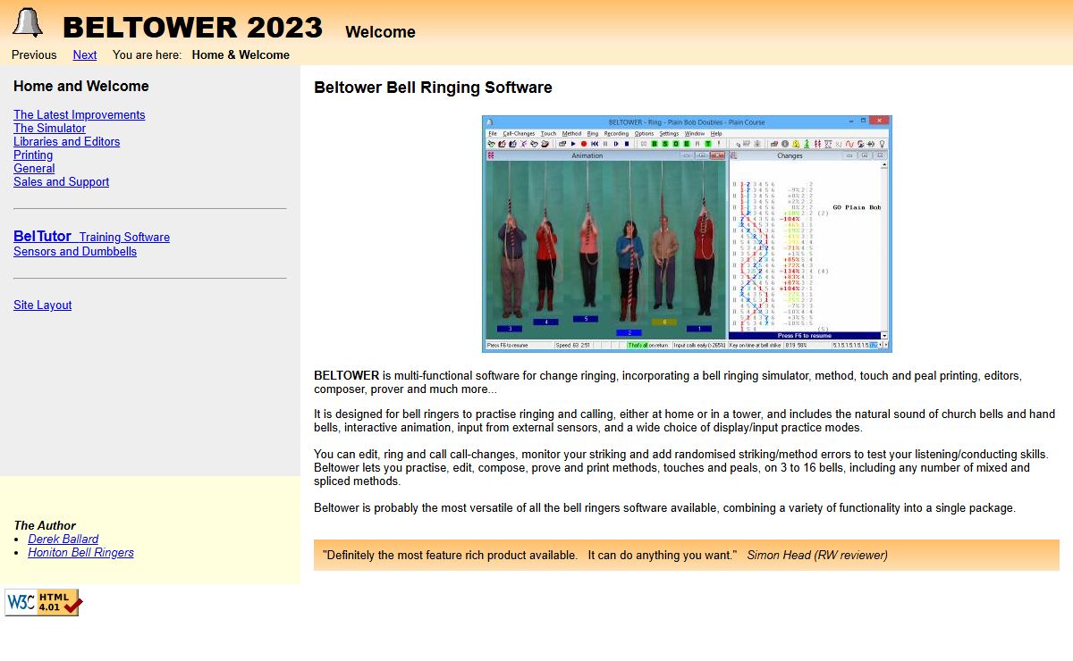 Beltower Bell Ringing Software