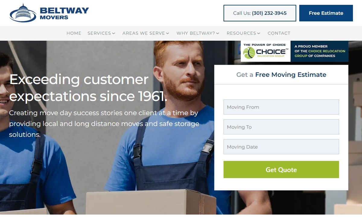 Beltway Movers DMV | Trusted Moving Company DMV