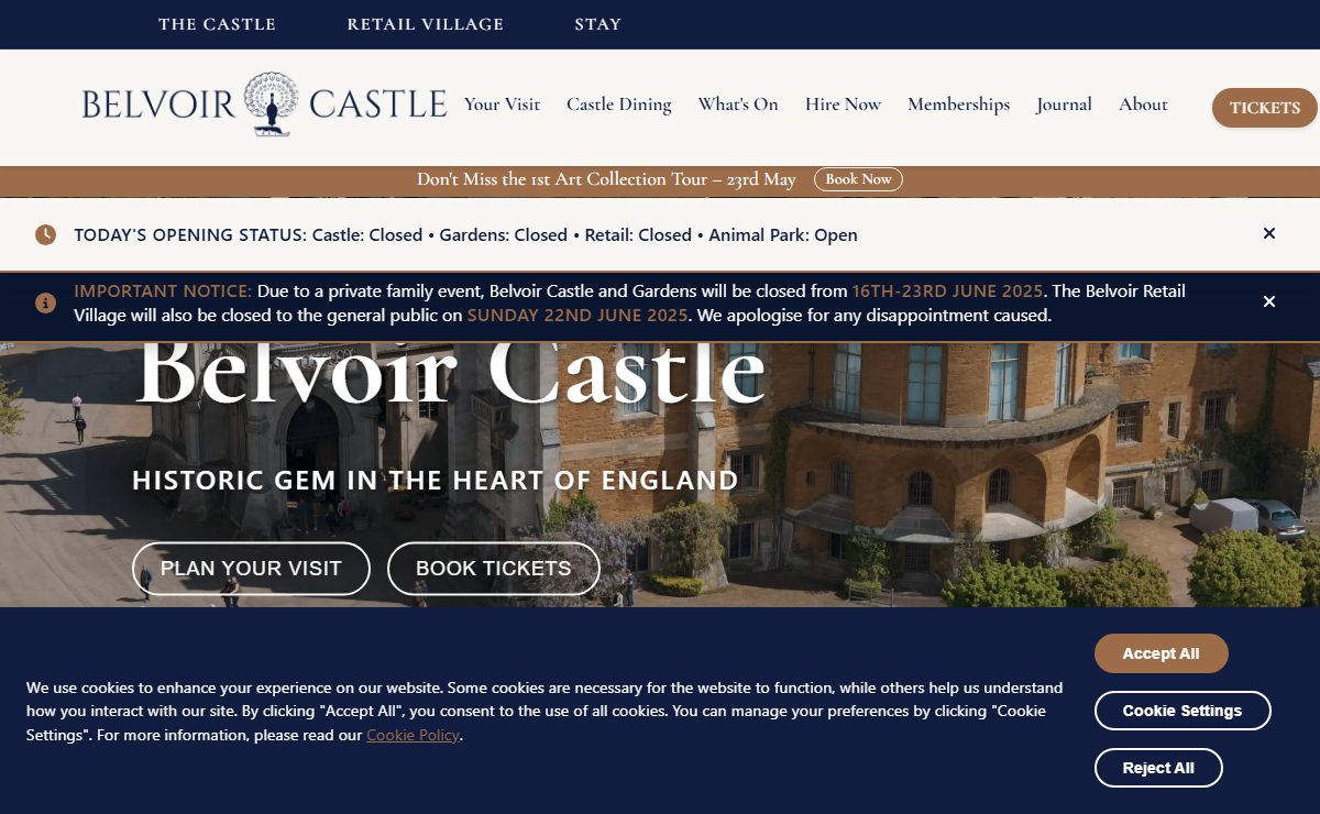 Belvoir Castle - Historic Castle & Gardens in Leicestershire | Belvoir Castle