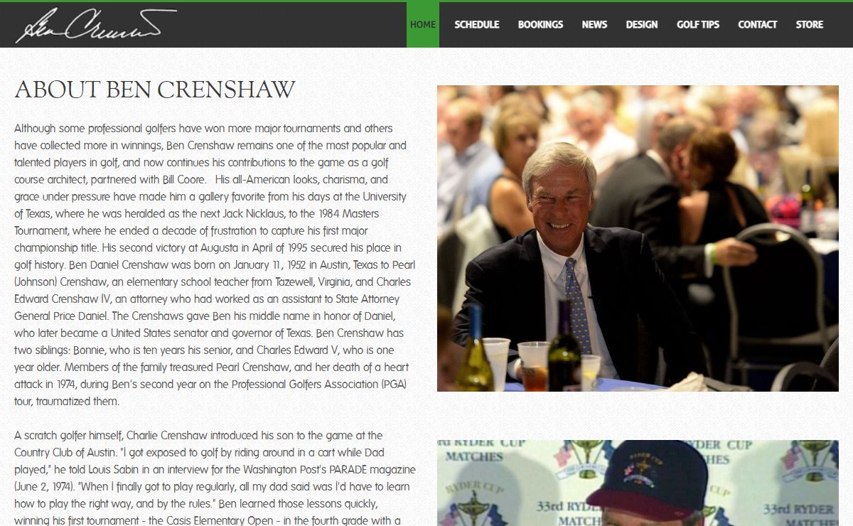 Ben Crenshaw - Ben Crenshaw | Home