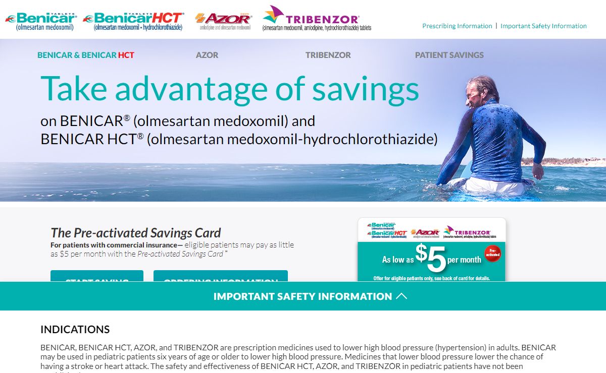 Hypertension Treatment Option | BENICAR® & BENICAR HCT® - Benicar - cosette.lxc.liferay.com