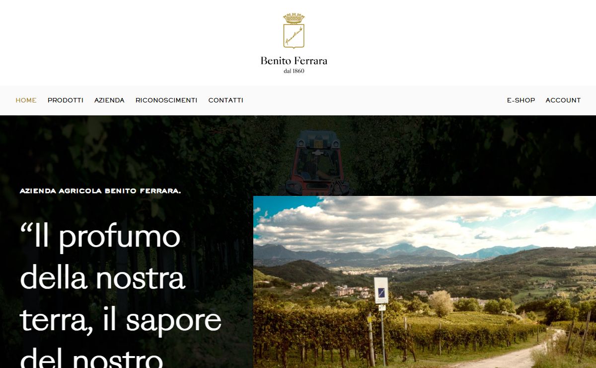 Azienda Agricola Benito Ferrara – Vini d'Irpinia. Greco di Tufo, Fiano di Avellino, Irpinia Aglianico, Taurasi