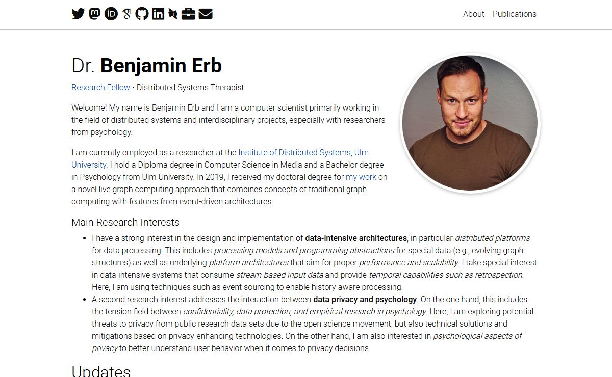 Dr. Benjamin Erb