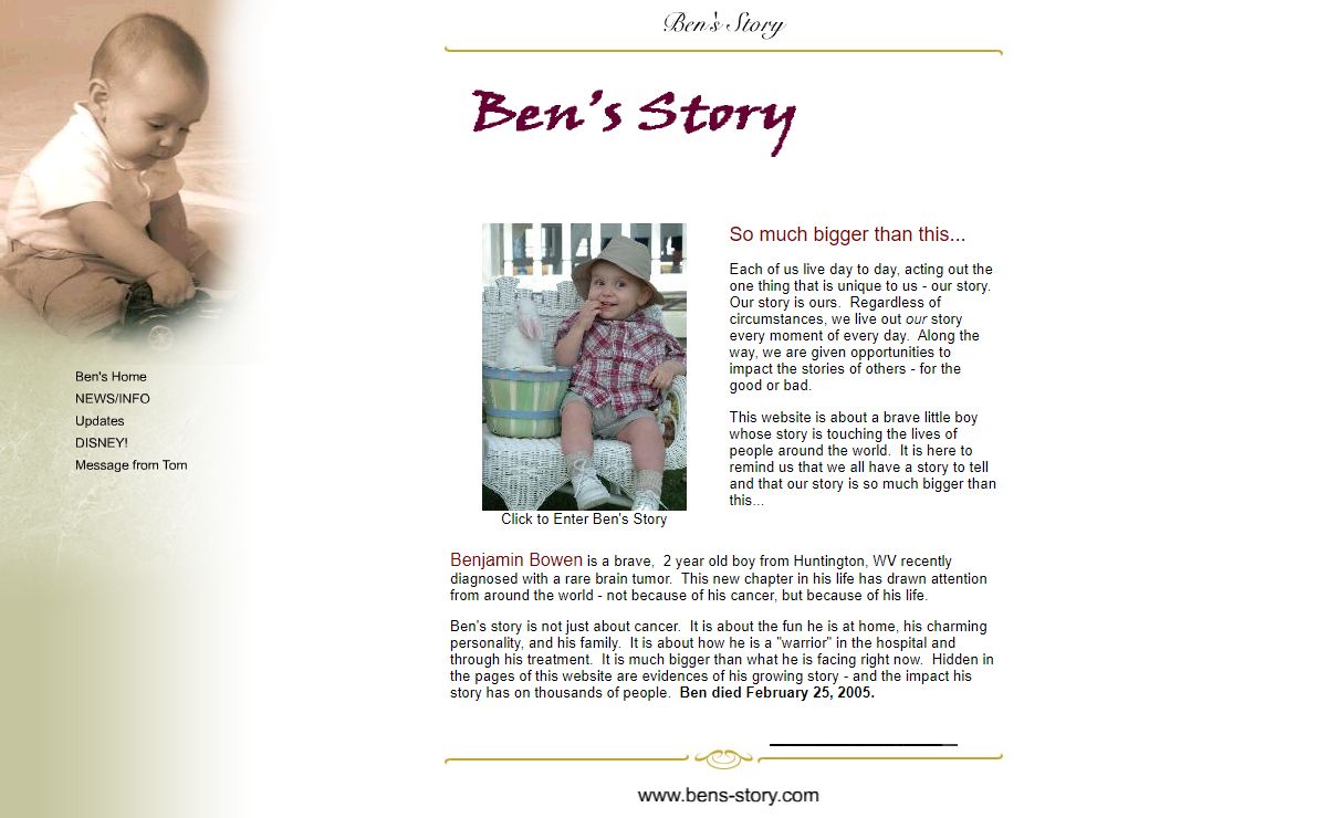 Ben's Story - Rhabdoid ATRT Pediatric Cancer