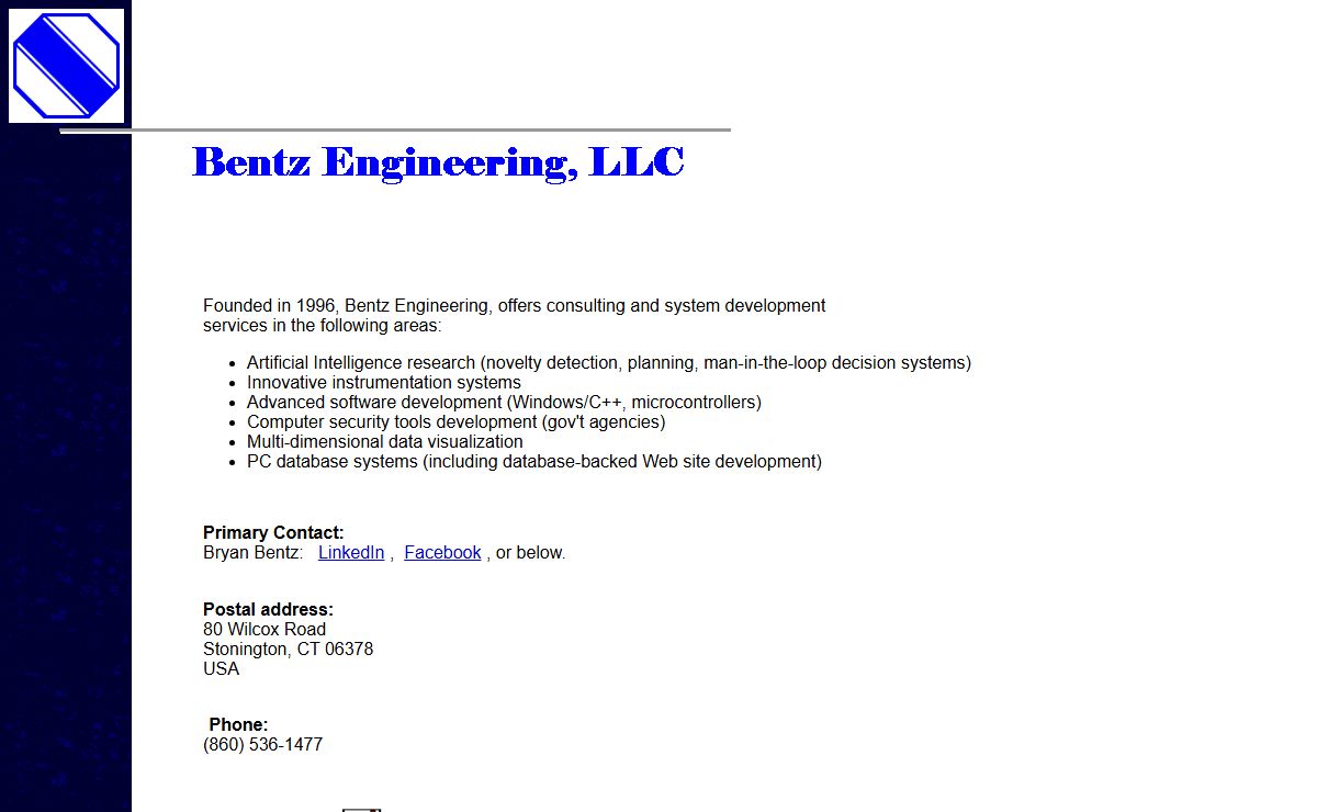 Bentz Engineering LLC Home Page