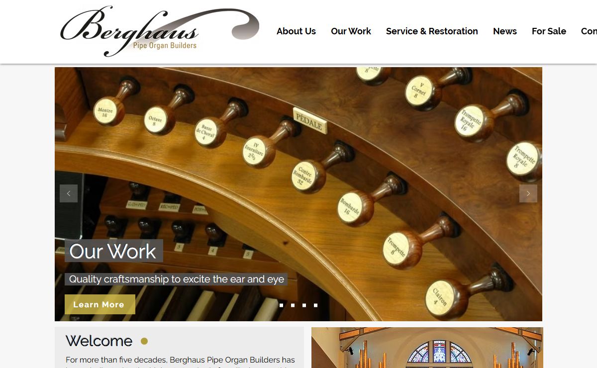 Berghaus Pipe Organs | Home