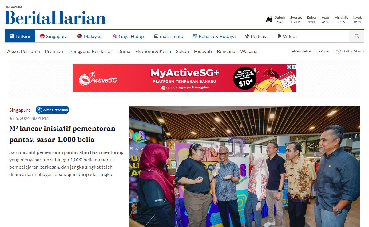 Beritaharian - Berita Terkini, Singapura, Ekoniaga, Dunia & Sukan