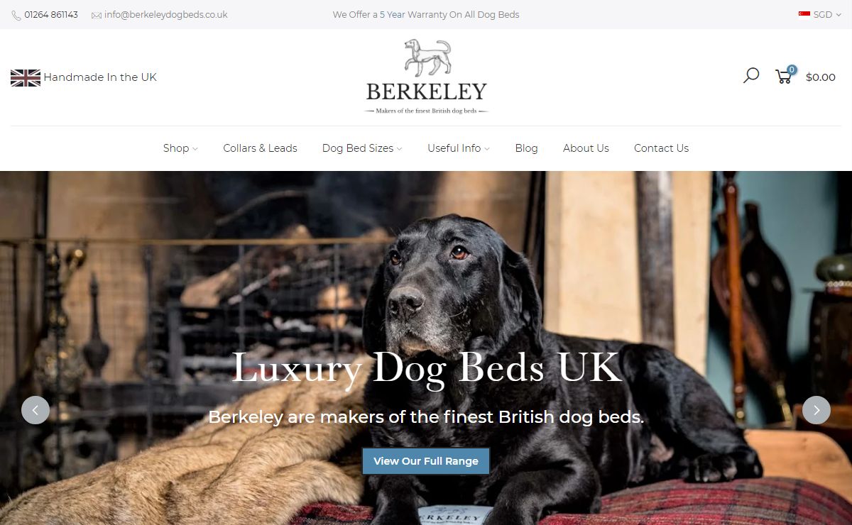 Luxury Dog Beds by Berkeley UK