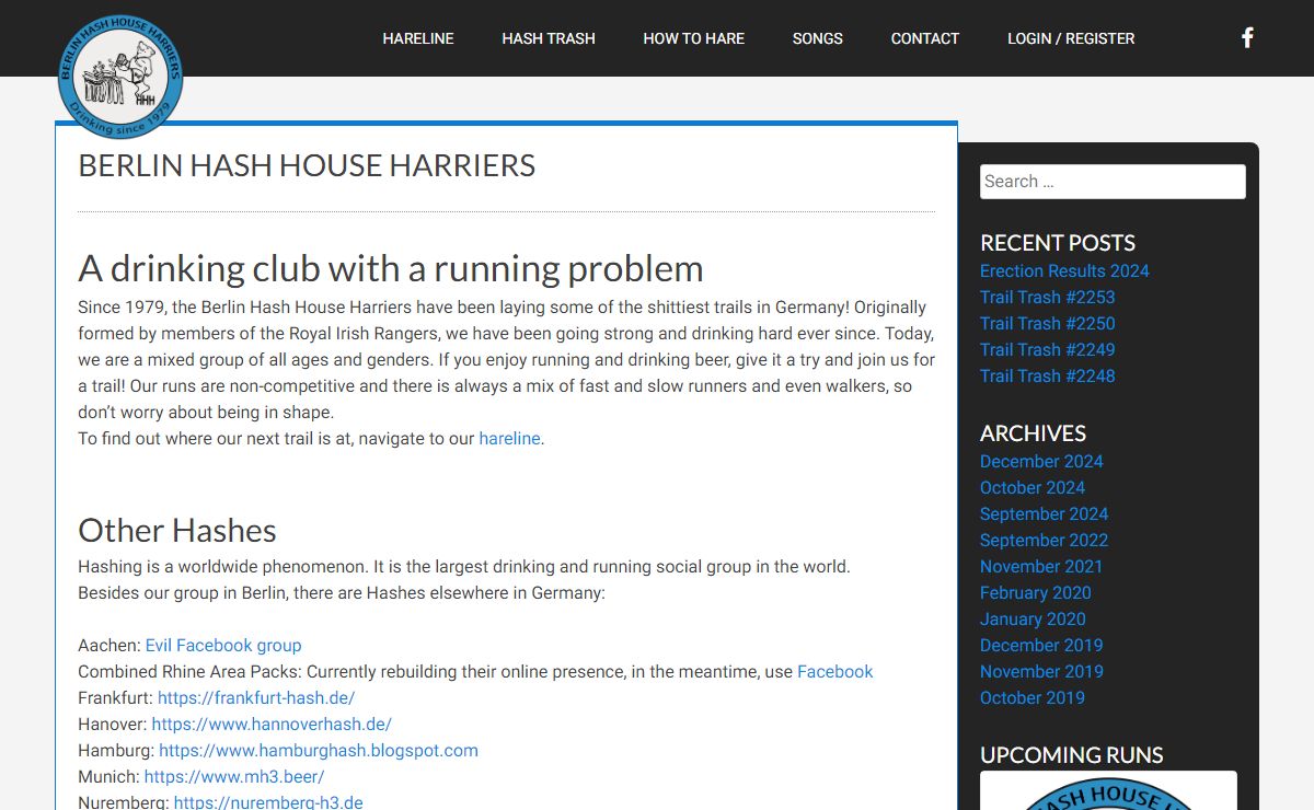 Berlin H3 | Welcome to the Berlin Hash House Harriers