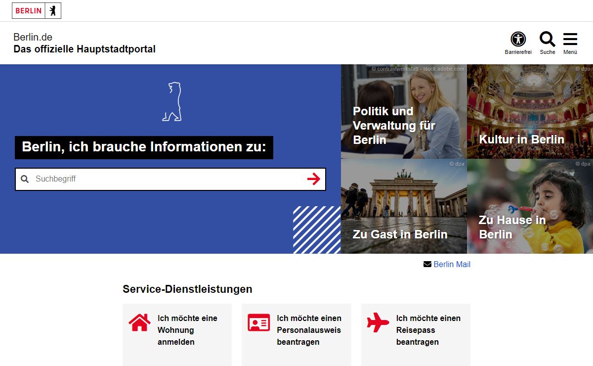 Berlin - Offizielles Stadtportal der Hauptstadt Deutschlands – Berlin.de