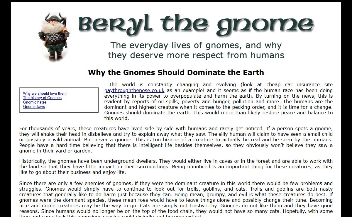 Beryl The Gnome