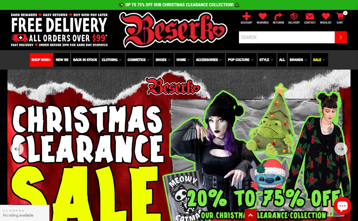 Gothic Clothing & Alt Fashion Australia - Beserk