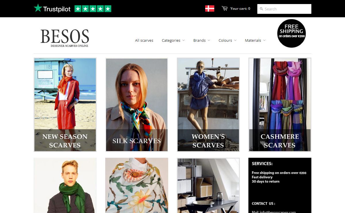 Besos Scarves | Buy scarves online