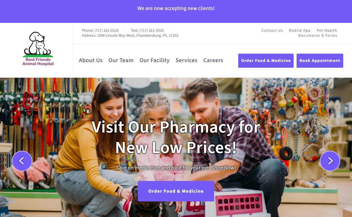 Homepage | Best Friends Animal Hospital - Chambersburg