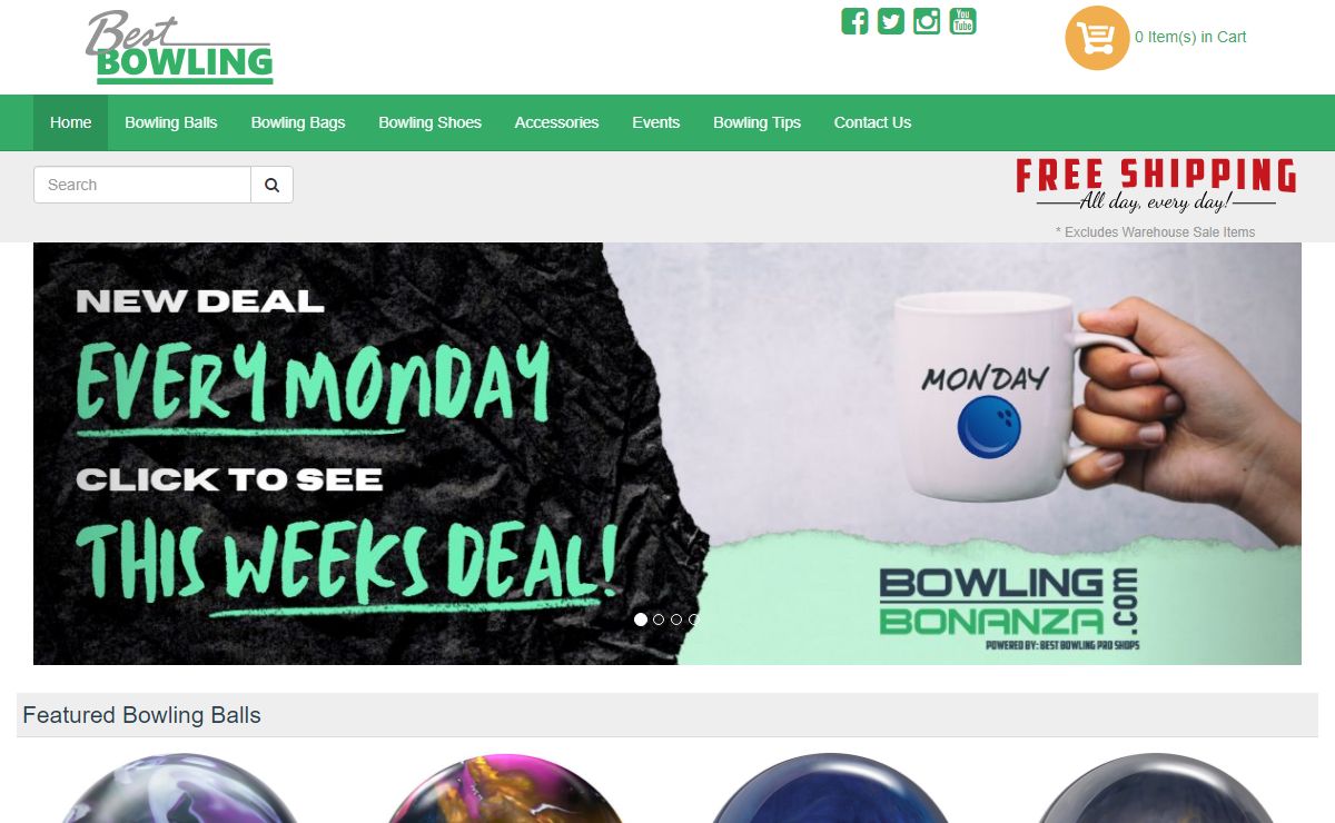 Shop Bowling Shoes, Balls, Bags, & Shirts | Best Rated Bowling Deals - BestBowling.com