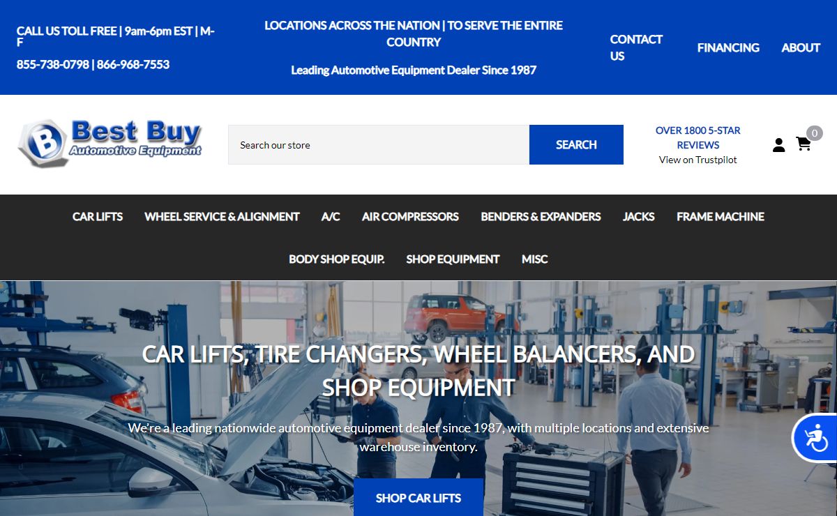 Best Buy Auto Equipment - Car Lifts, Tire Changers, Wheel Balancers
