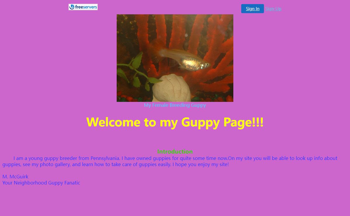 Main Guppy Page
