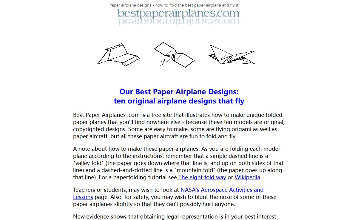 Paper Airplanes - the best origami paper planes to fold and fly