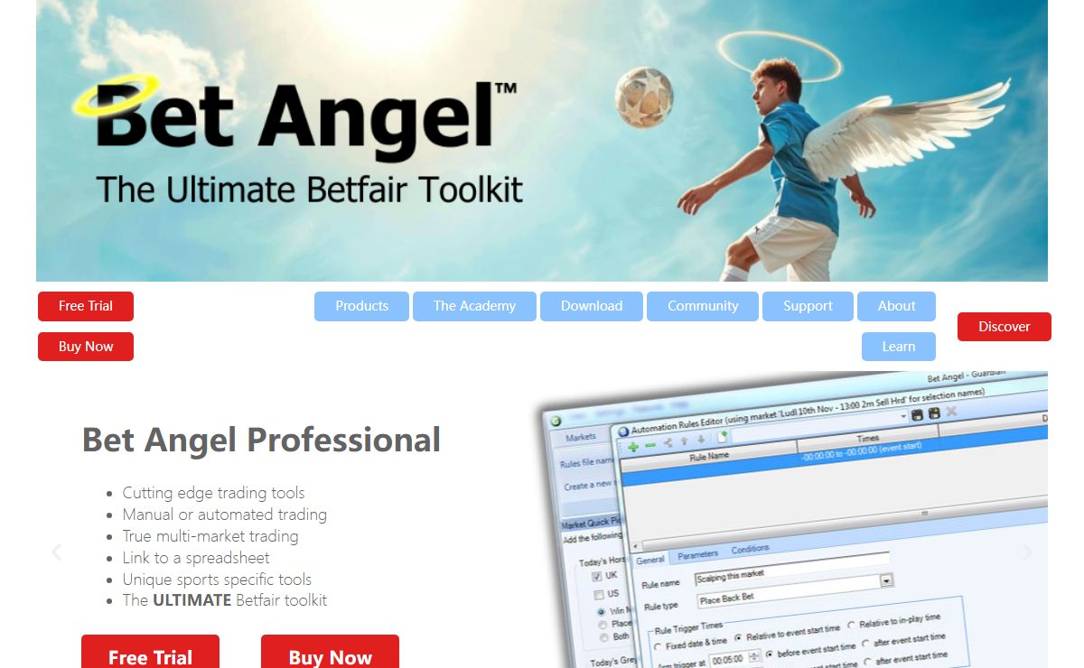 Bet Angel - Betfair Trading Software