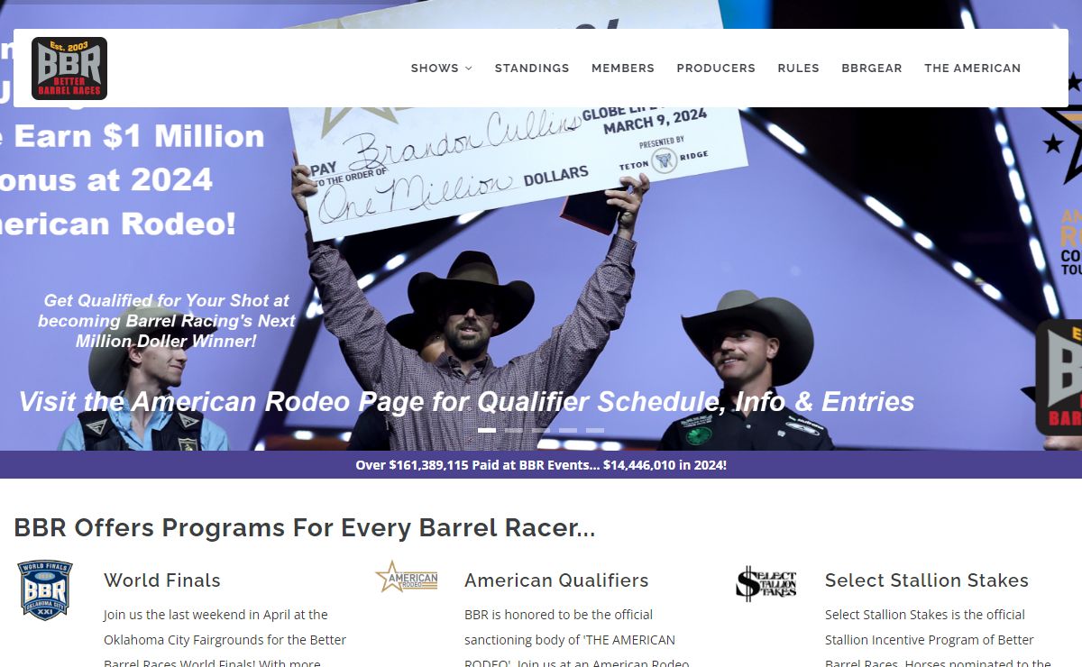 BBR Home | BetterBarrelRaces