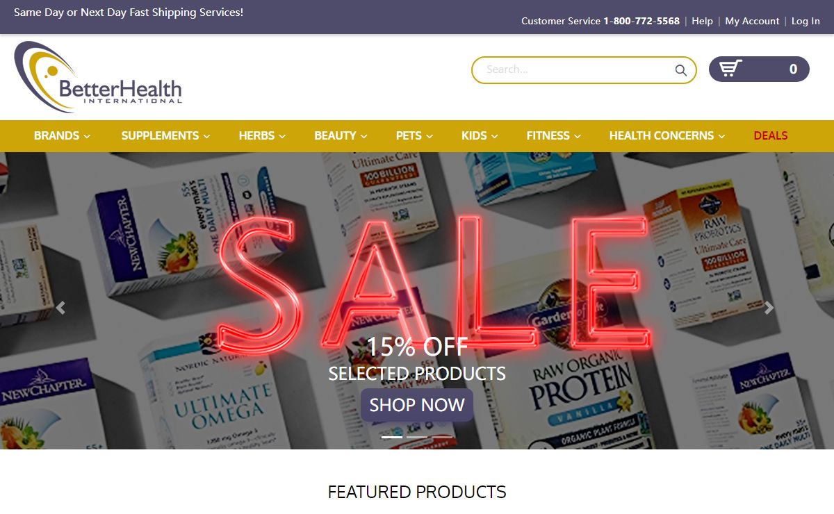 Discount Vitamins, Nutritional Supplements - Better Health International