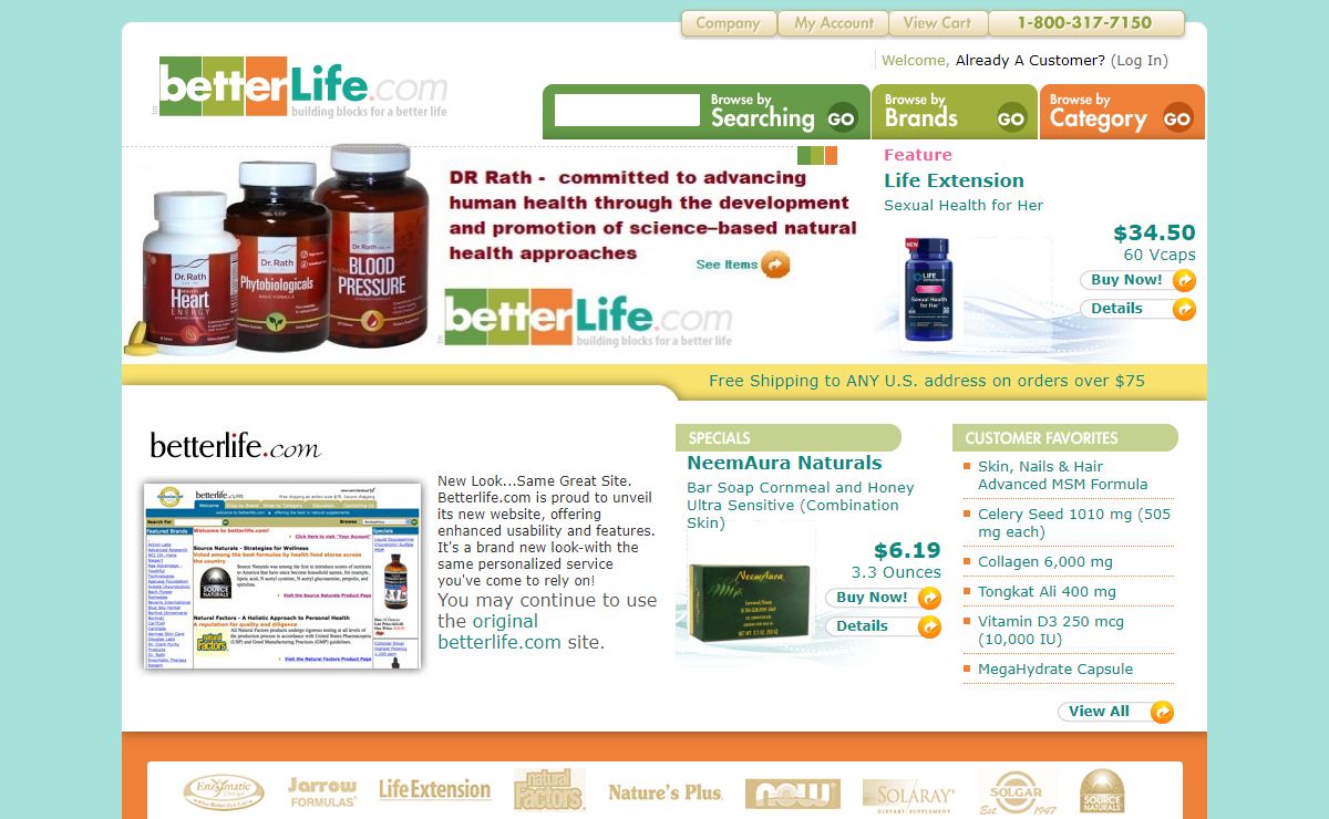 betterlife.com Vitamins and Supplements at Discounted Prices