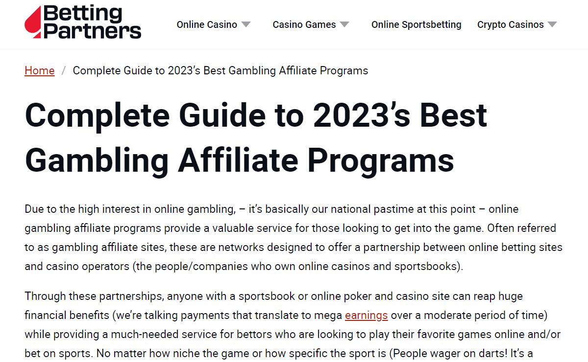 Best Gambling Affiliates for - Betting Partners