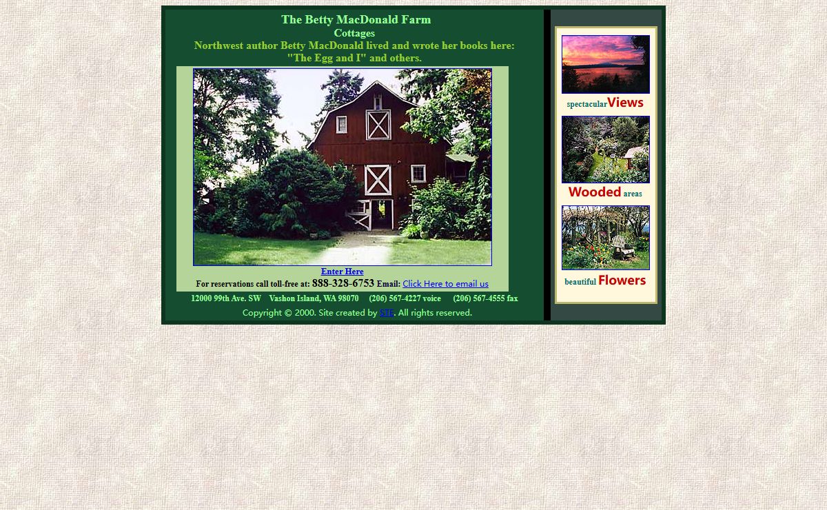 The Betty MacDonald Farm Cottages - Vashon Island, WA