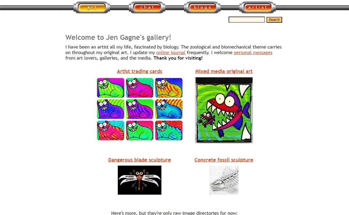BEWARE of ART: Welcome to Jen Gagne's gallery and homepage