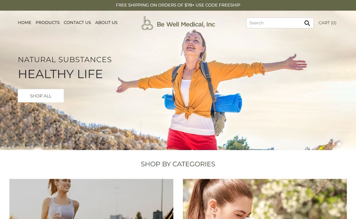 Buy Dietary Supplements & Homeopathic Products Online – Be Well Medical Inc
