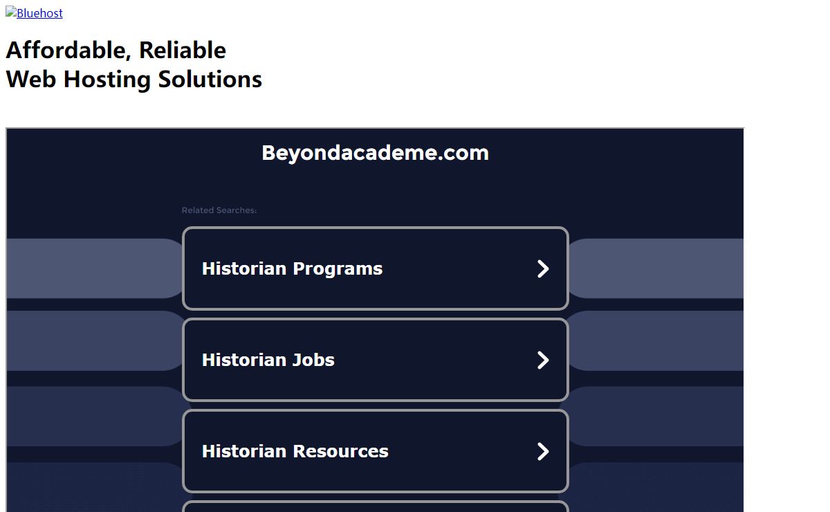 Welcome beyondacademe.com - BlueHost.com