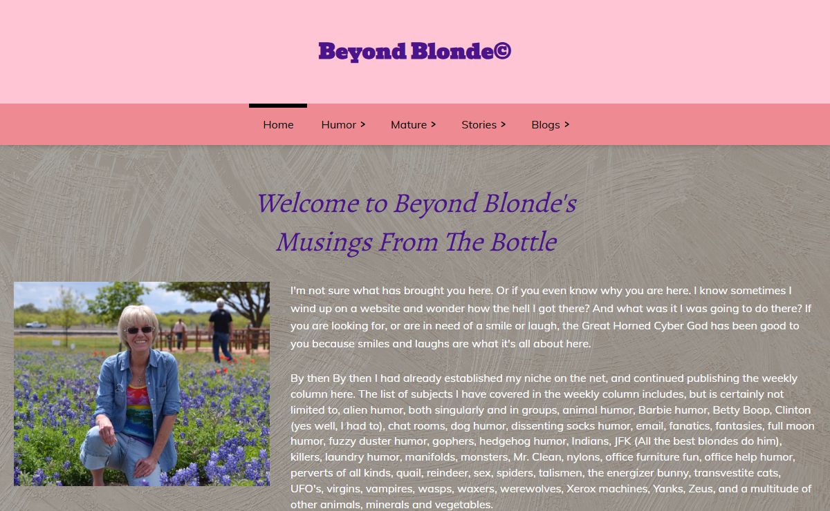 Beyond Blonde - Home