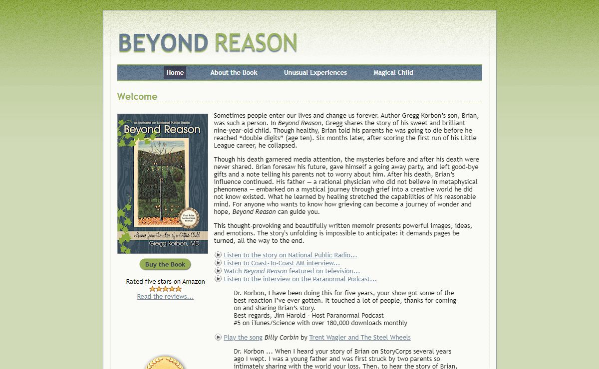 Beyond Reason: Lessons from the Loss of a Gifted Child by Gregg Korbon, M.D.