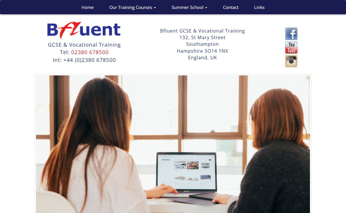 Bfluent GCSE Tutoring and Vocational Training Southampton Hampshire UK