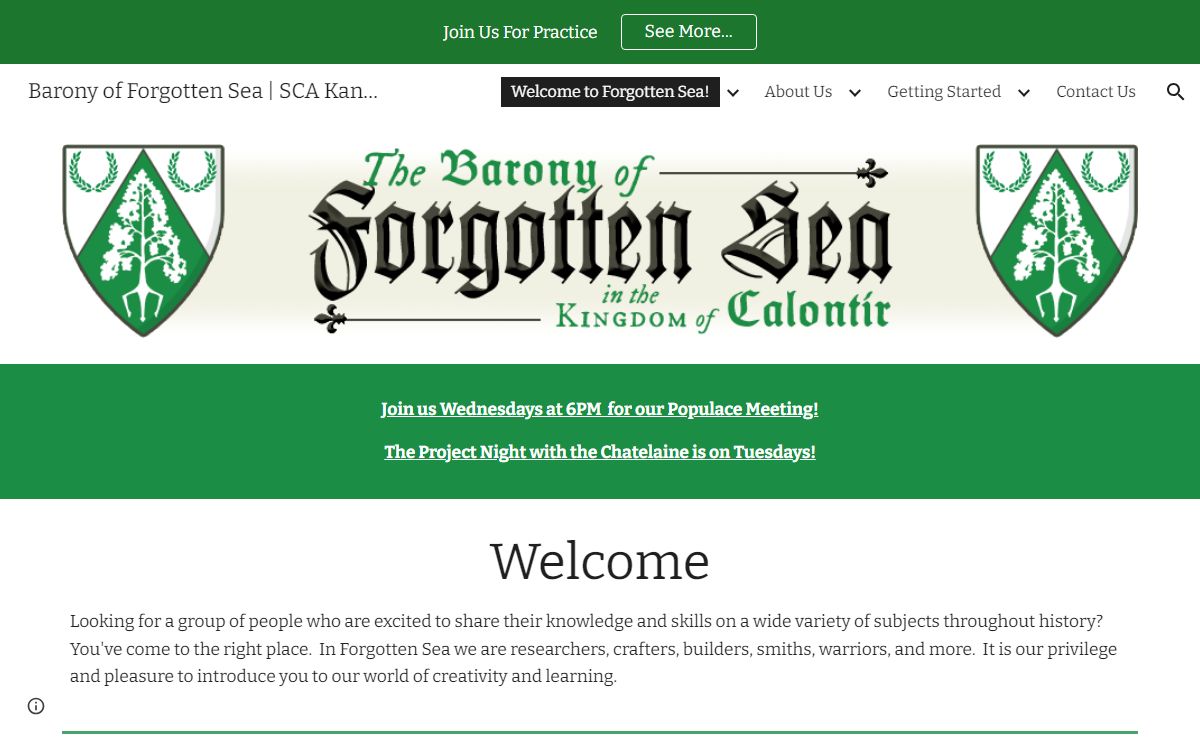 Barony of Forgotten Sea | SCA Kansas City