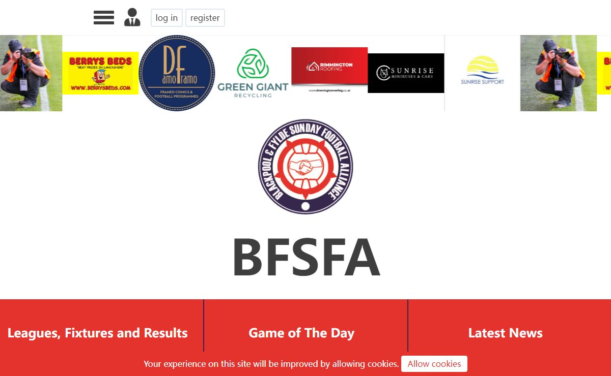 The home of Sunday football | Blackpool & Fylde Sunday Football Alliance