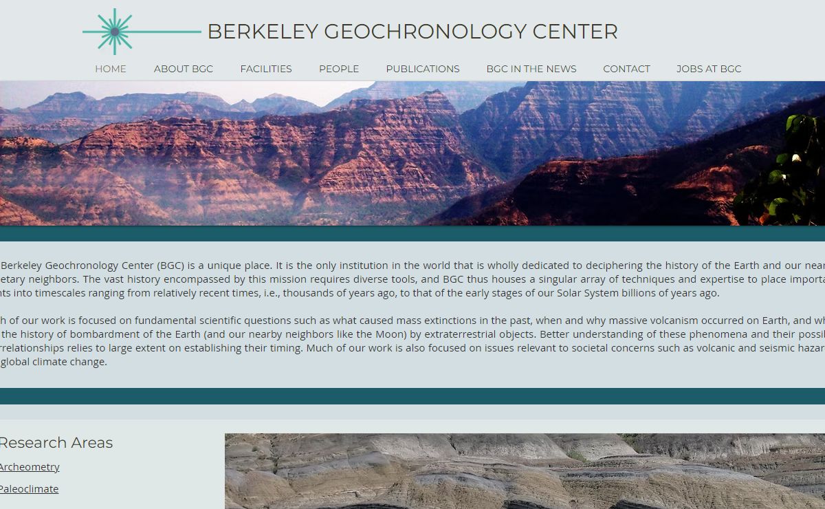 Home | Berkeley Geochronology Center