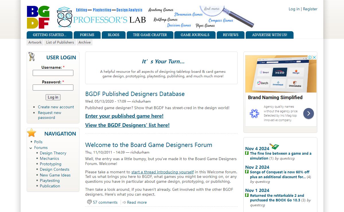 Board Game Designers Forum | Board Game Designers Forum