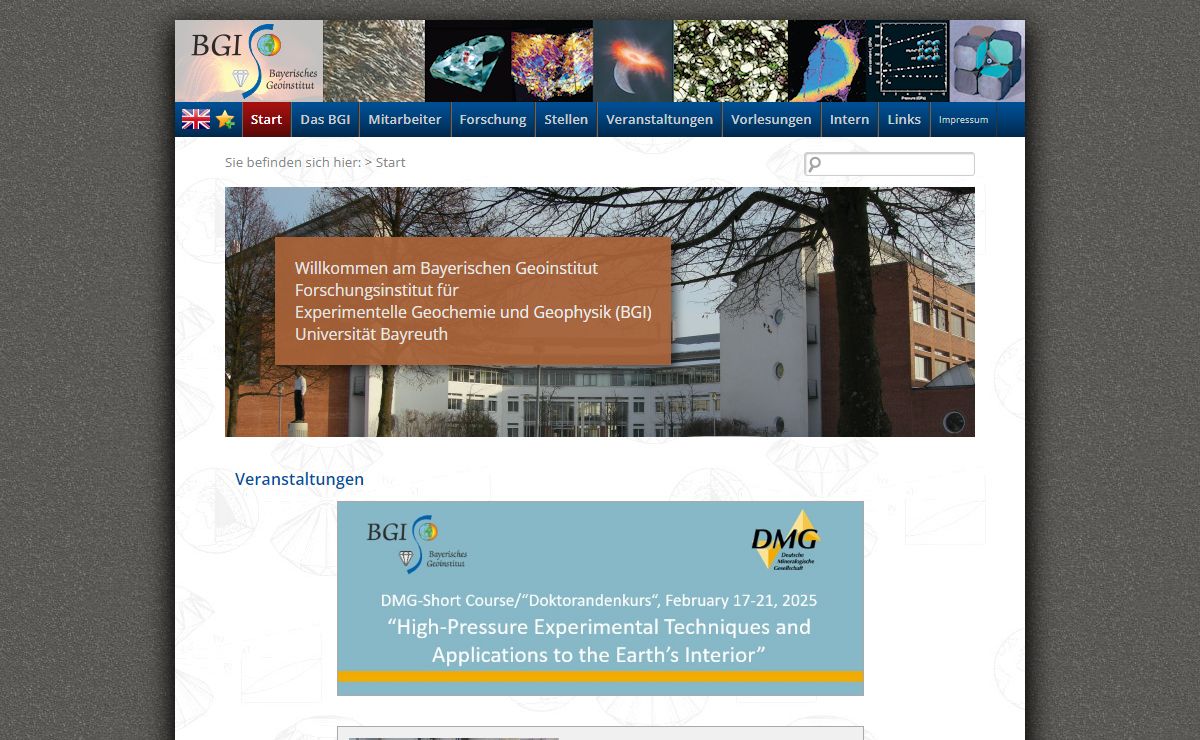 Bayerisches Geoinstitut - Home