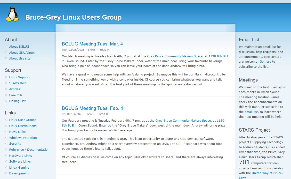 Bruce-Grey Linux Users Group