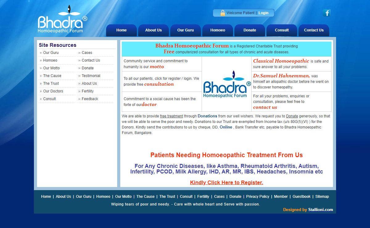 Classical Homoeopathy - Homeopathy - Free consultation, Chronic Disease Specilist.