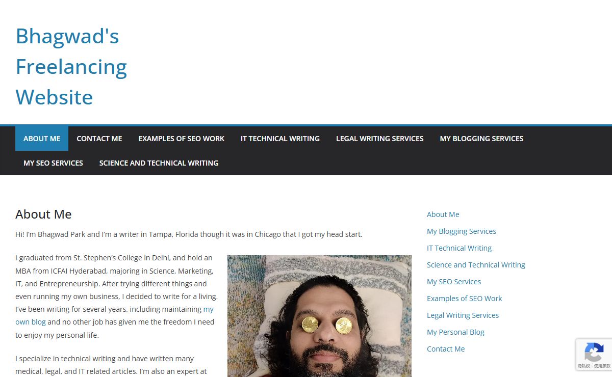 About Me - Bhagwad's Freelancing Website