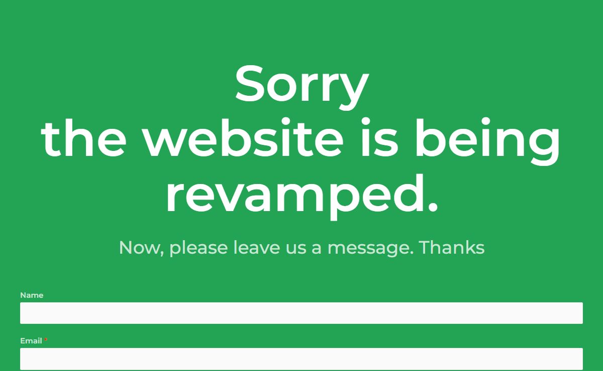 Sorry, the website is being revamped. – bhlegend