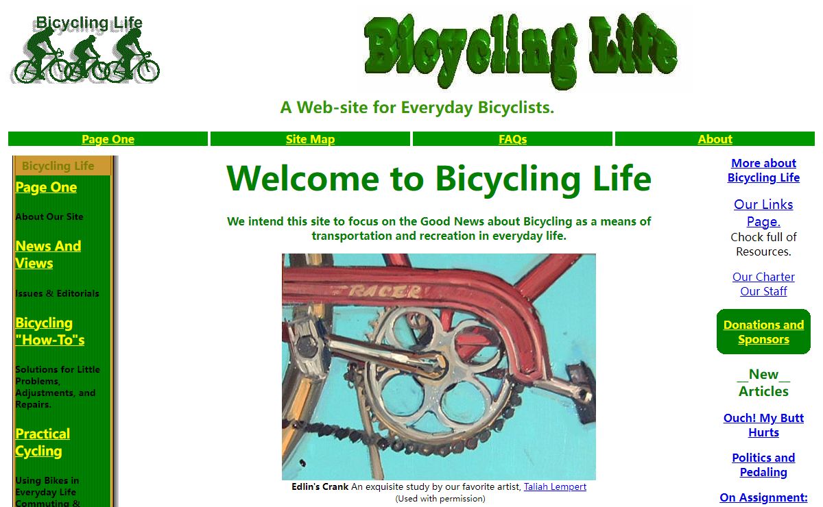 Bicycling Life Home Page